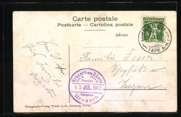 Cartoline postali: Appenzell, Prozession bei der Abtskapell – Usato da Berlin venduto da bartko-reher 1