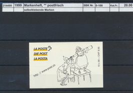 1999 Comics, Markenheftchen, ** postfrisch