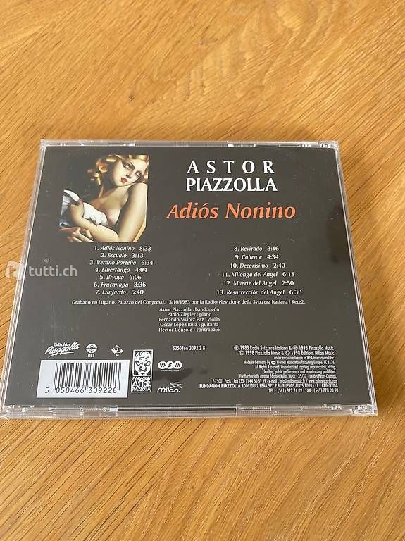CD: CD neu Astor Piazzolla Adios Nonino – Nuovo e nell'imballaggio originale da Zürich venduto da don_k8hw 1