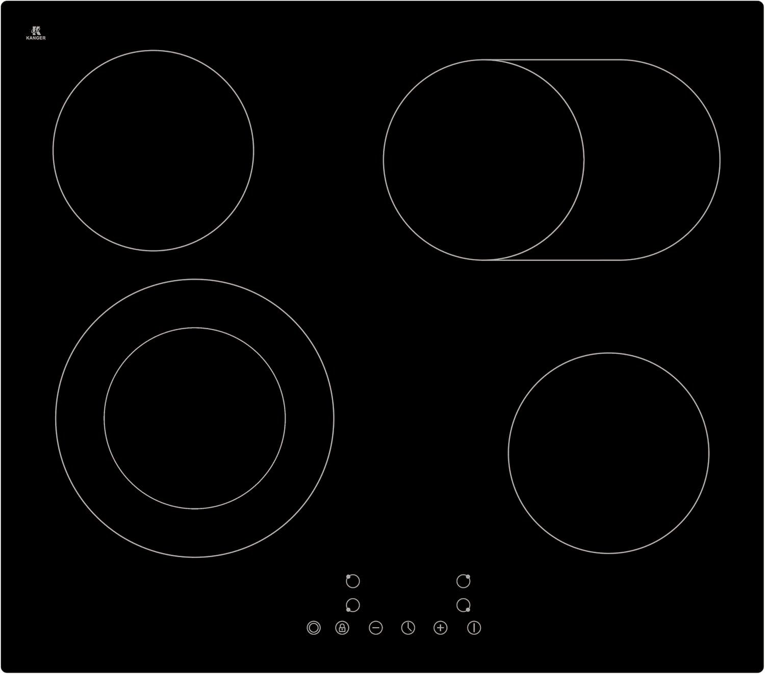 Cuisinières: YUNA CALOR EBK4/2B Glaskeramik-Kochfeld – Neuf avec emballage d'origine à Bottighofen par zaap 1
