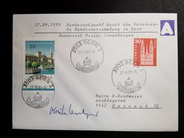 Bundesrat   Leuenberger  Autogramm  1995  Politik  Bern