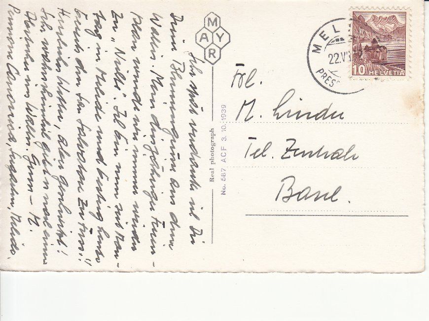 Ansichtskarten: Lago di Lugano 1942 – Gebraucht aus Bürglen TG von StampGraf 1