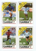 Briefmarken "Fussball". Gambia