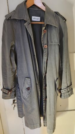 ALLEGRI Designer Trenchcoat Mantel Grau Herren Gr. 44 / S-M