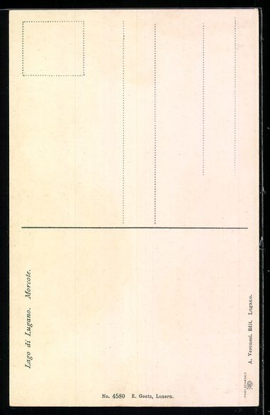 Cartoline postali: Morcote /Lago di Lugano, Arkaden und See – Usato da Berlin venduto da bartko-reher 1