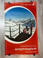 Plakat Junfgraujoch Jungfrau original Sphinx Terassen