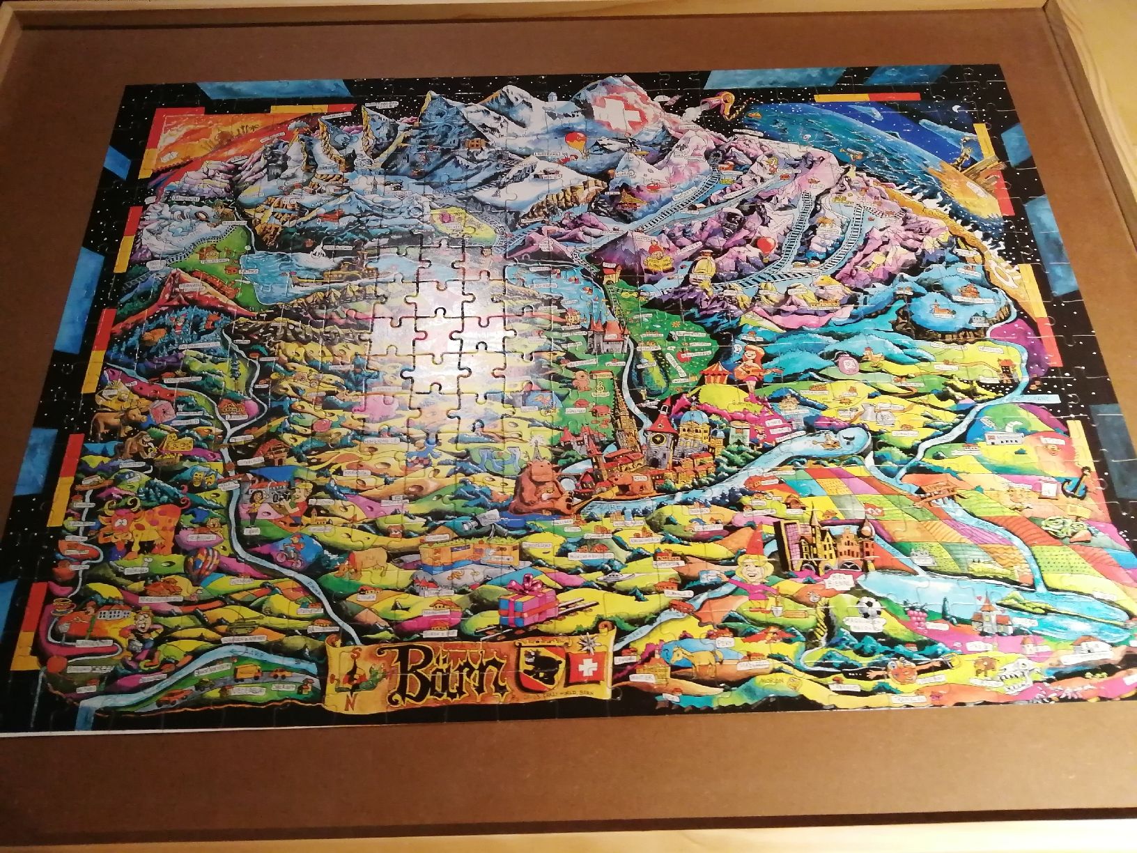 Puzzle: Puzzle Schweiz "Bärn" ca 390 Teile  vollständig – Usato da Honau venduto da holunder3