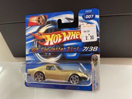 Hot Wheels '69 Corvette ZL-1 Gold, ungeöffnet, neu!