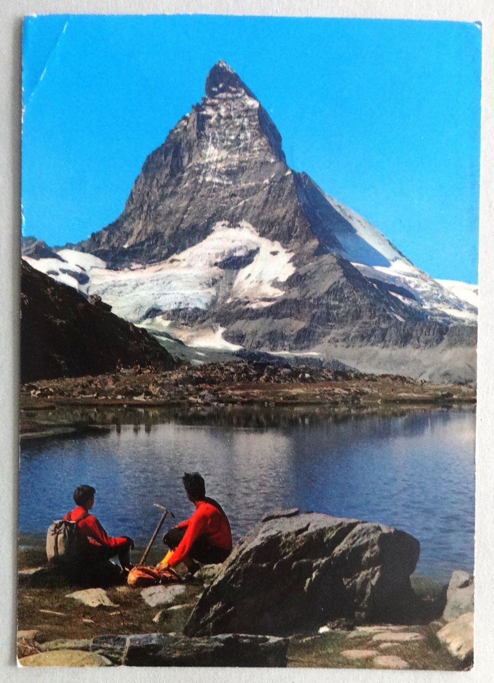 Cartoline postali: Matterhorn mit Riffelsee – Difettoso da Fétigny venduto da Billy2miny