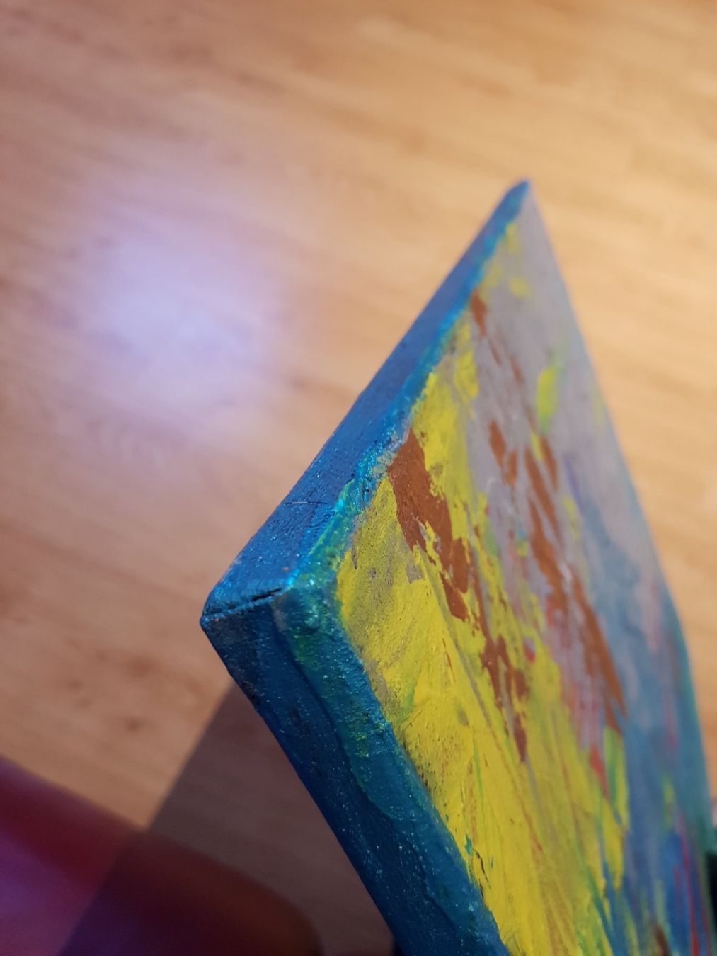 Dipinti: Painting: "Unsure", 40 x 50 cm canvas frame – Nuovo e nell'imballaggio originale da Turbenthal venduto da viw_48fr 1