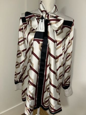 Calcaterra Designer Schleifenbluse Gr. 40, NP: 750.-