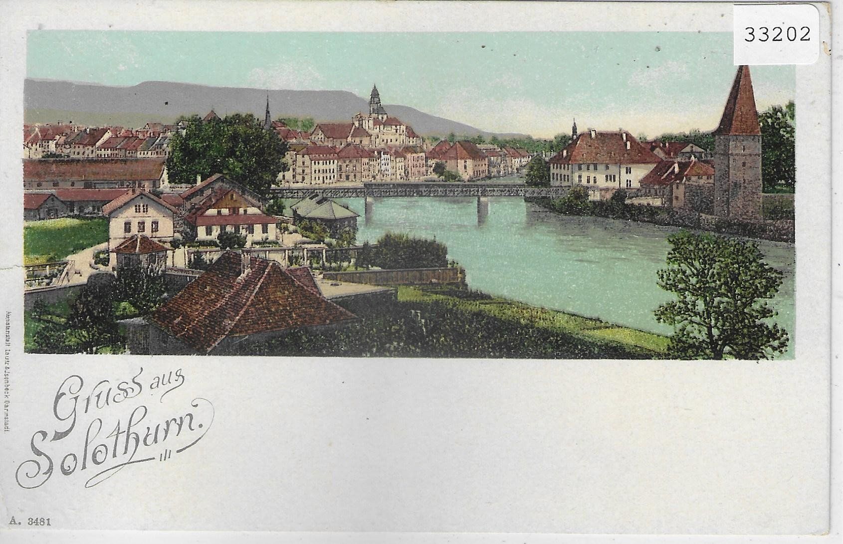 Cartoline postali: Gruss aus Solothurn - Litho 1900 – Usato da Ettingen venduto da Kartenplanet