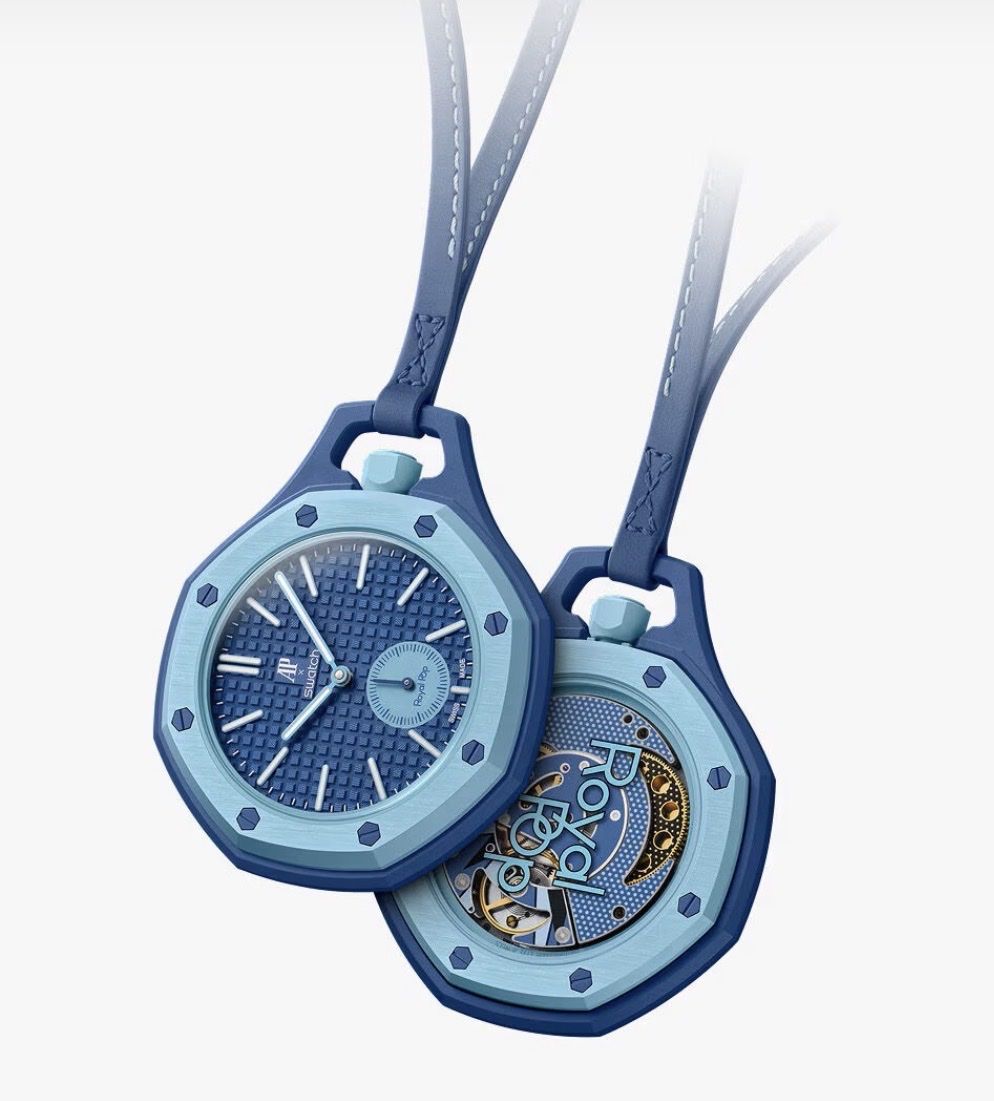 Swatch Orologi: ap swatch blau neu mit armband – Nuovo (secondo la descrizione) da Bösingen venduto da watchoutonflavio.