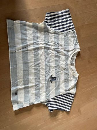 Pull&Bear gestreiftes croped t-shirt