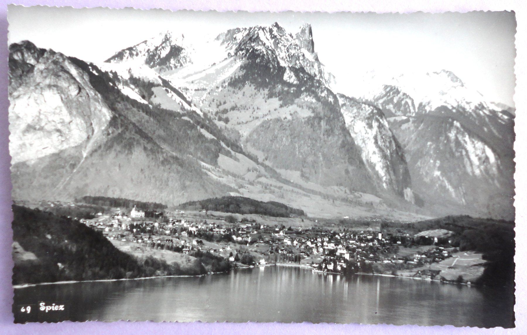 Cartoline postali: Spiez – Usato da Fétigny venduto da Billy2miny