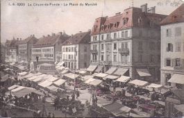 CHAUX-de-FONDS, place du marché