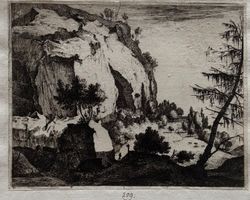 Jeremias Wolff (1663-1724), Landschaft, Orig. Radierung