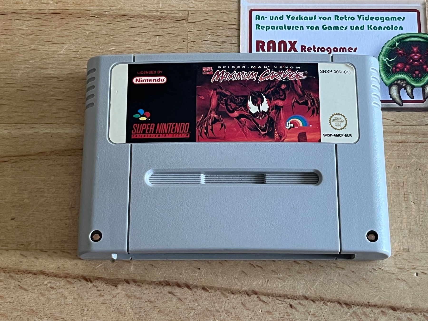 Nintendo Giochi: Spider-Man and Venom: Maximum Carnage, SNES Modul original – Usato da Thalwil venduto da ranx