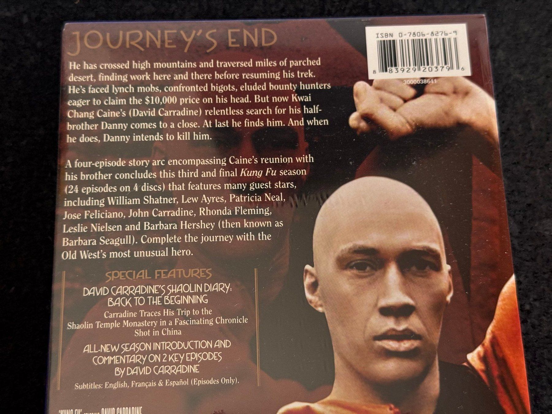 Tous les DVDs: KUNG FU The Complete Third Season DVD's EN Ländercode 1 ! – Neuf (Voir description) à Fribourg par tschjoly 2