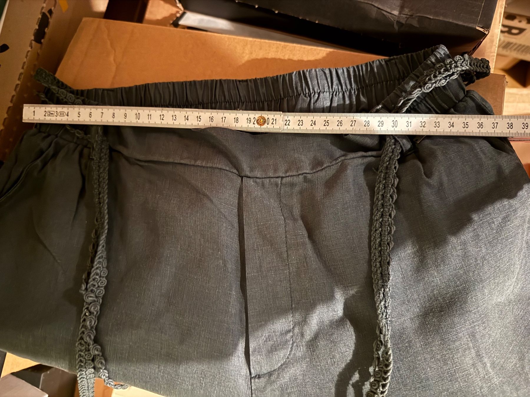Nile Pantaloni: Leinenhose Nile petrol Gr. M – Usato da Winterthur venduto da britsi 6