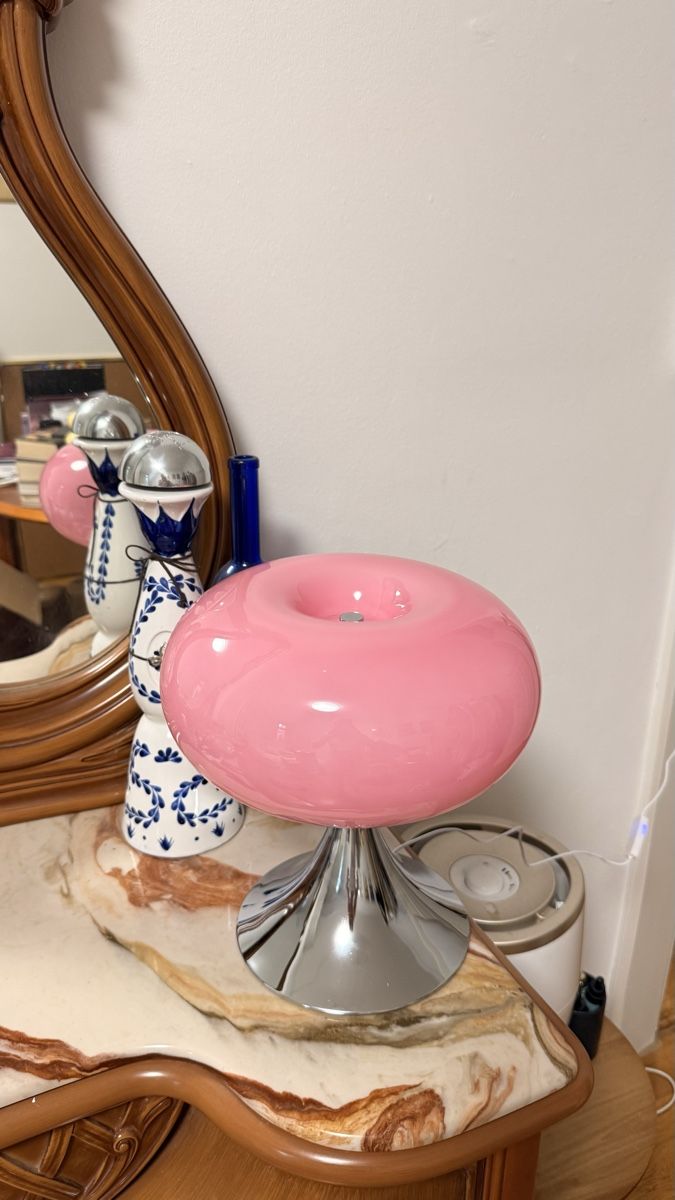 Lampen: Tischlampe rund pink Chrom  – Neu (gemäss Beschreibung) aus Zürich von Julia_Ch 3
