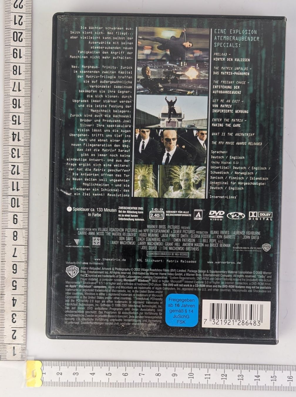 Tutti i DVDs: Matrix Reloaded DVD - Special 2-Disc Edition, Top Zustand – Usato da Zürich venduto da axolottchen 1