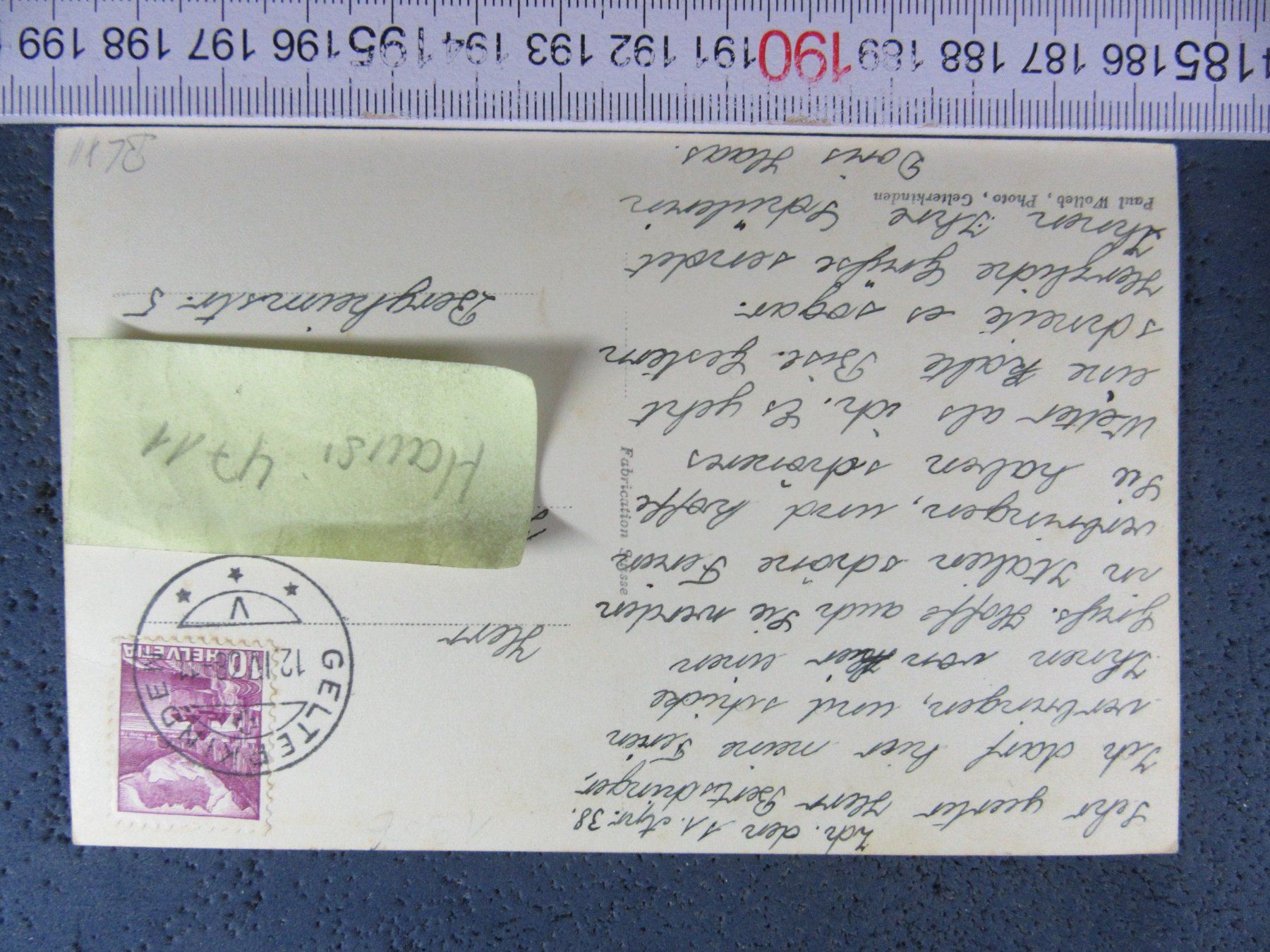 Cartoline postali: GELTERKINDEN PANORAMA BL AK 1938 – Usato da Ettingen venduto da Hausi4711 1