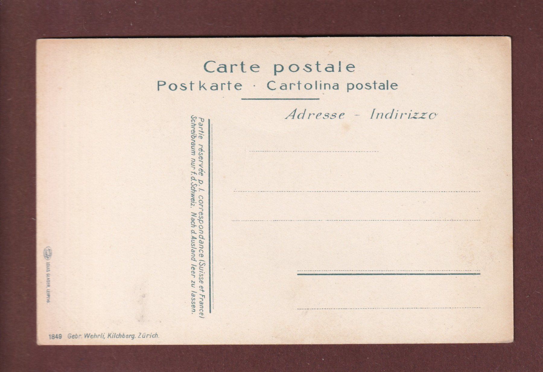 Cartoline postali: URIROTSTOCK – Usato da Pully venduto da nicecards 1