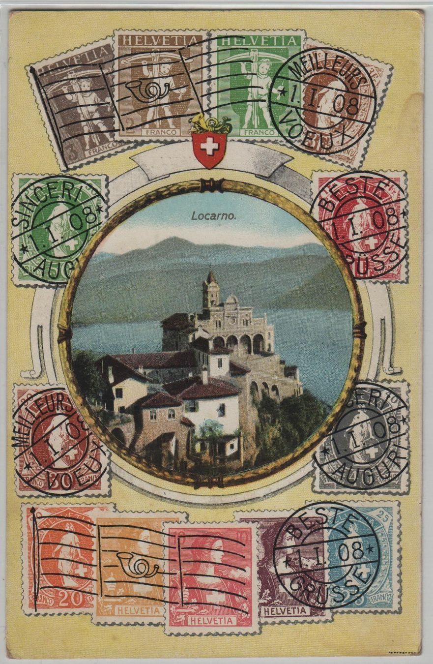 Cartoline postali: Locarno Madonna del Sasso – Antico da Ettingen venduto da Kartenplanet