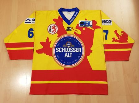 Düsseldorfer EG vintage Trikot, 1997/98, XL, Nr. 67- Mondt