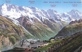 Mürren BE Grand Hotel des Alpes Alpenpanorama