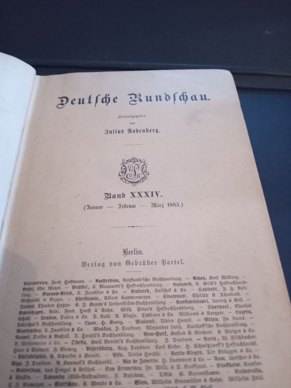 Libri: Deutsche Rundschau 1883 – Usato da Biasca venduto da Old_6blh 3