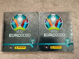 2 Panini EM Euro 2020 Alben, nicht komplett