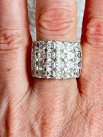 Kissen Ring Silber GLÄMMER (59)