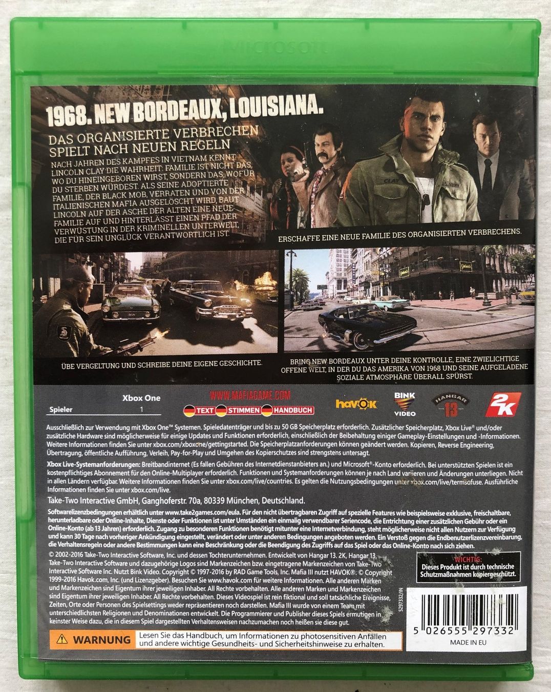 Giochi: XBOX ONE - MAFIA III – Usato da Schaffhausen venduto da durruti 2