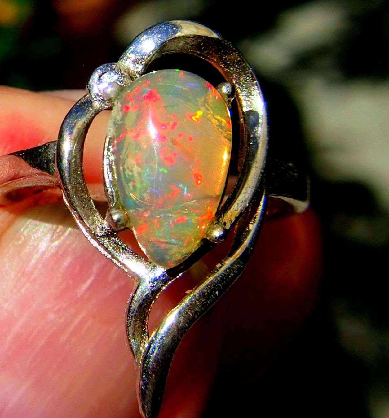 Anelli: 15 ct. highquality Ring mit AAA Feueropal – Nuovo e nell'imballaggio originale da Reinach BL venduto da Marblue 8