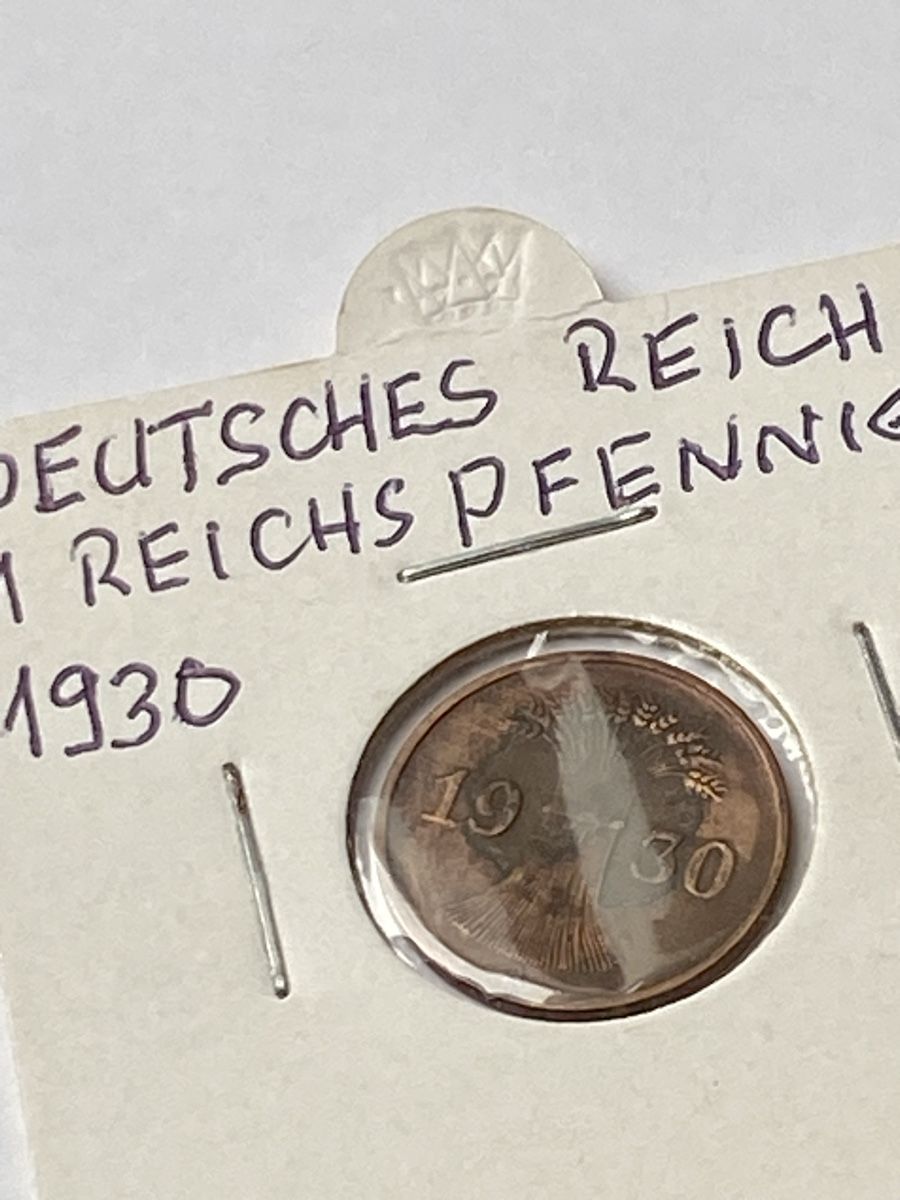 Alle Münzen: Deutsches Reich - 1 Pfennig  - 1930 – Gebraucht aus Payerne von Mike1682