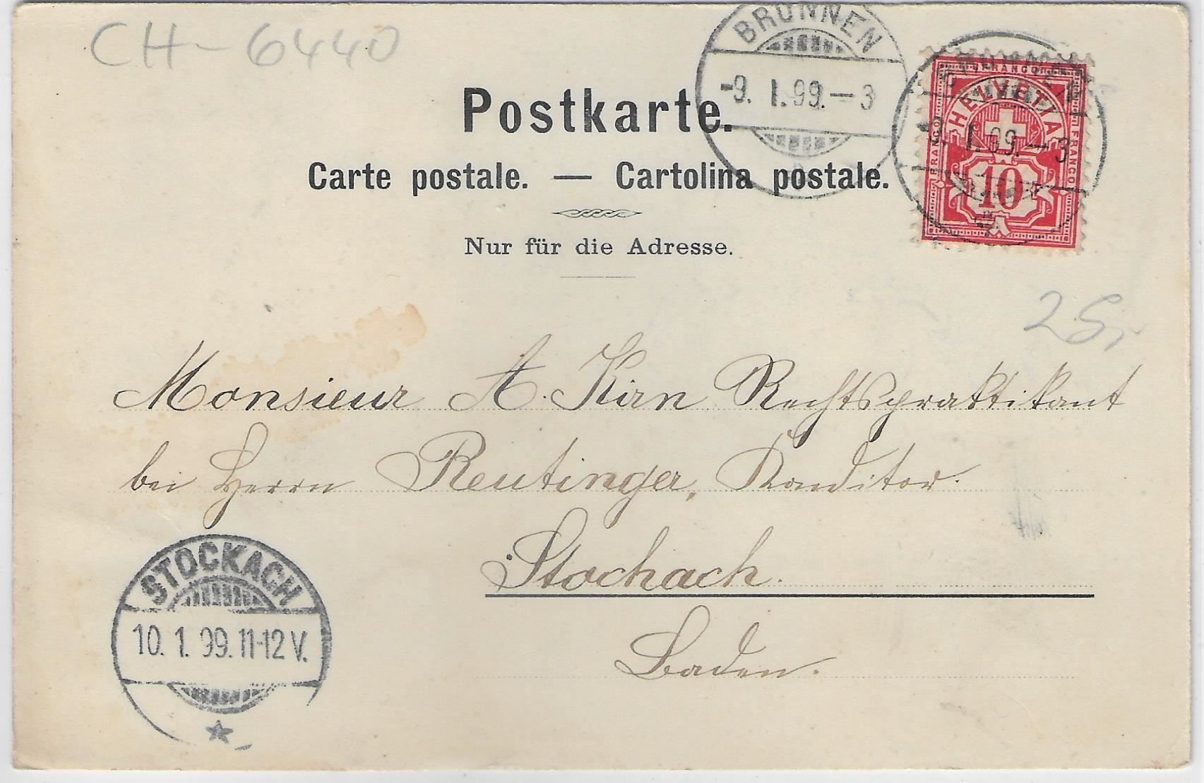 Cartoline postali: Gruss aus Ingenbohl - Kloster, – Antico da Ettingen venduto da Kartenplanet 1