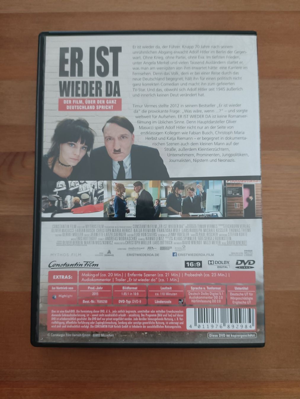 Tous les DVDs: Er ist wieder da – D'occasion à Aarau par d_m_bf6g 1