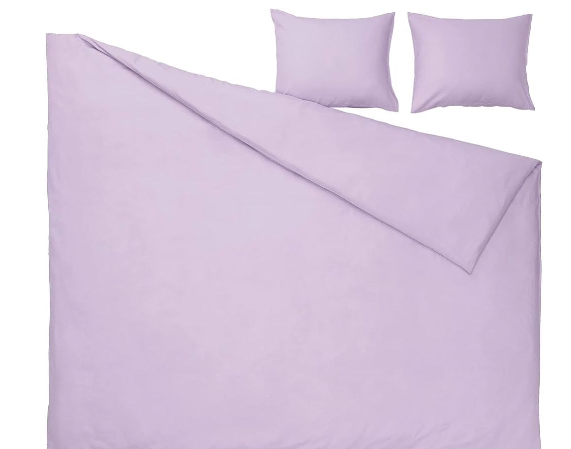 Ikea NATTSVÄRMARE Lila Bettwäsche-Set 100% Baumwolle Knöpfe (Neuf (Voir description)) à Basel pour CHF 25 – avec livraison