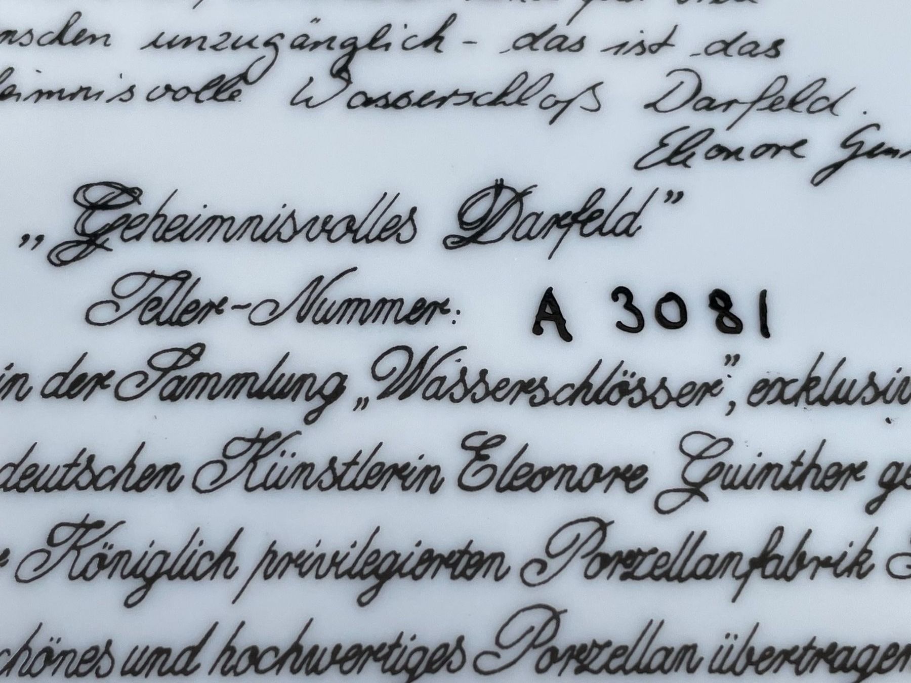 Piatti: Sammelteller Wasserschloss – Usato da Luzern venduto da Sontru 2