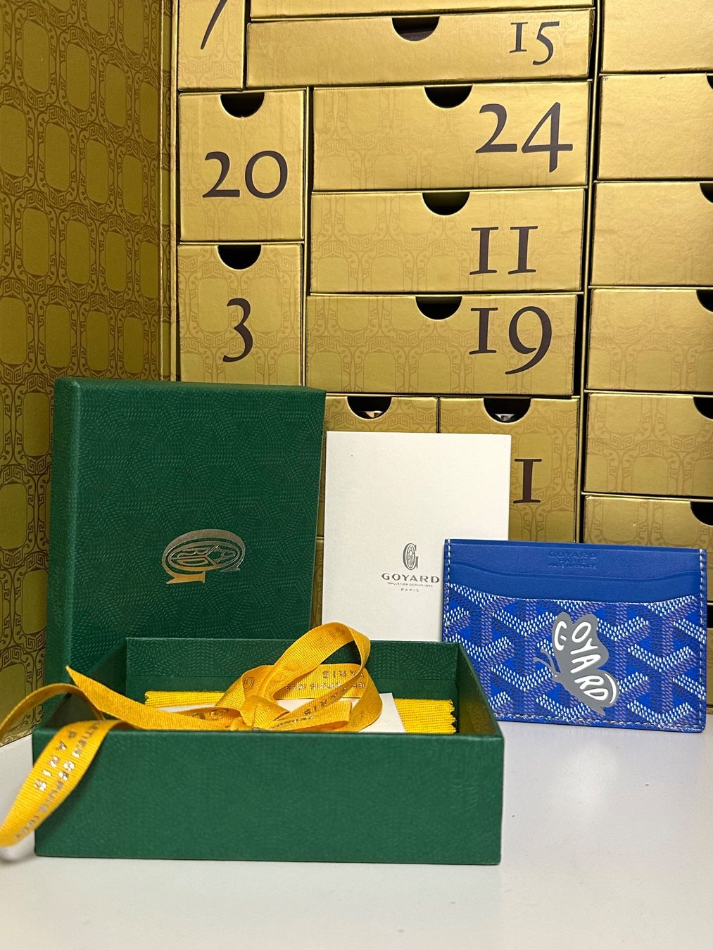 Goyard Portafogli: GOYARD Paris Cardholder in Blau – Nuovo e nell'imballaggio originale da Basel venduto da iulia_haul 1
