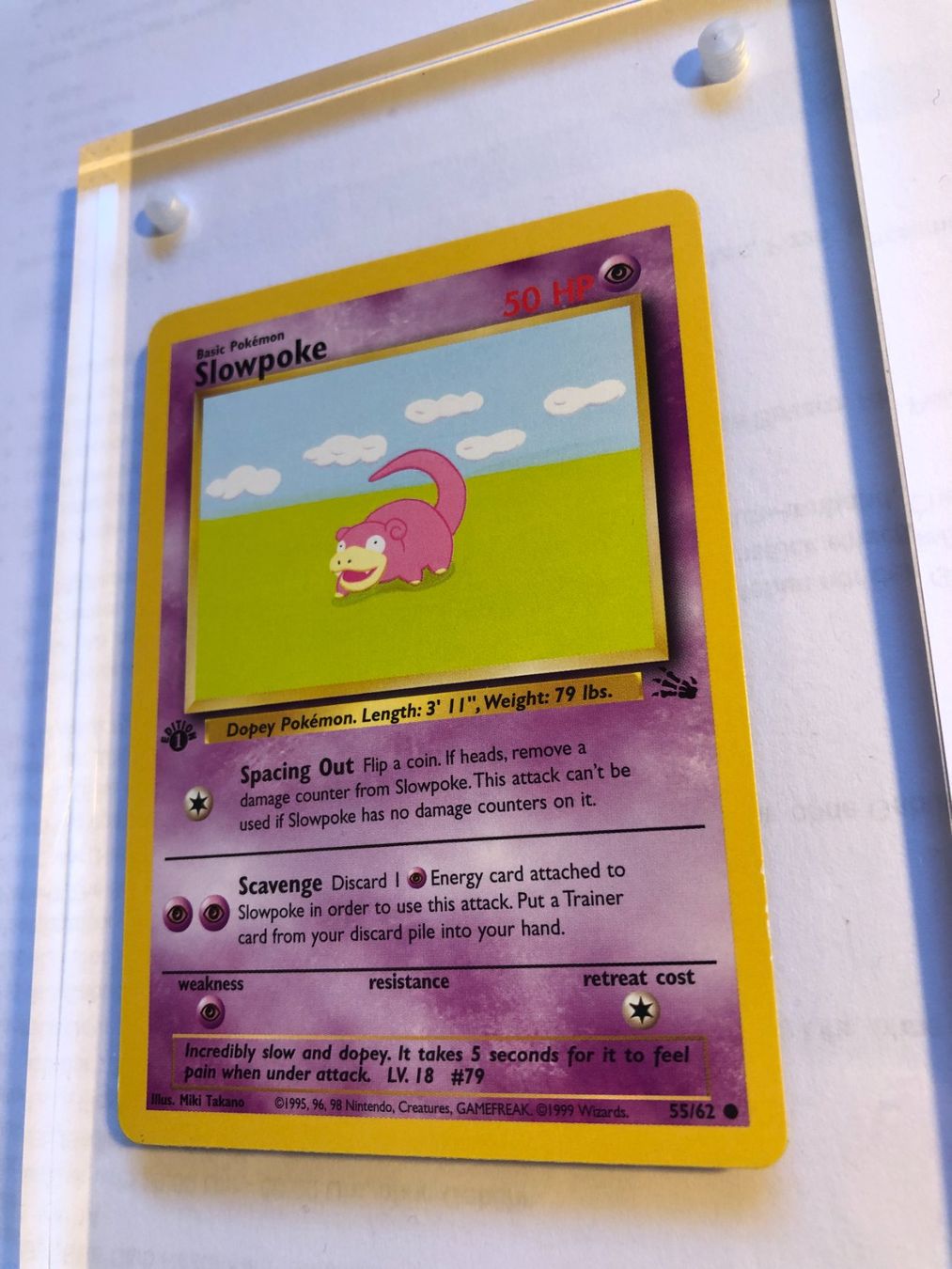 Carte collezionabili: Slowpoke 1st Fossil - MINT - ab 1.- – Usato da Giubiasco venduto da dan_pr8b 2