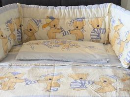Baby-Bettwäsche-Set "Süsse Bären" (100x135 / 40x60 cm)