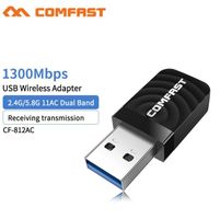USB Wifi WLAN Adapter Empfänger Receiver 1300 Mbps Dual Band