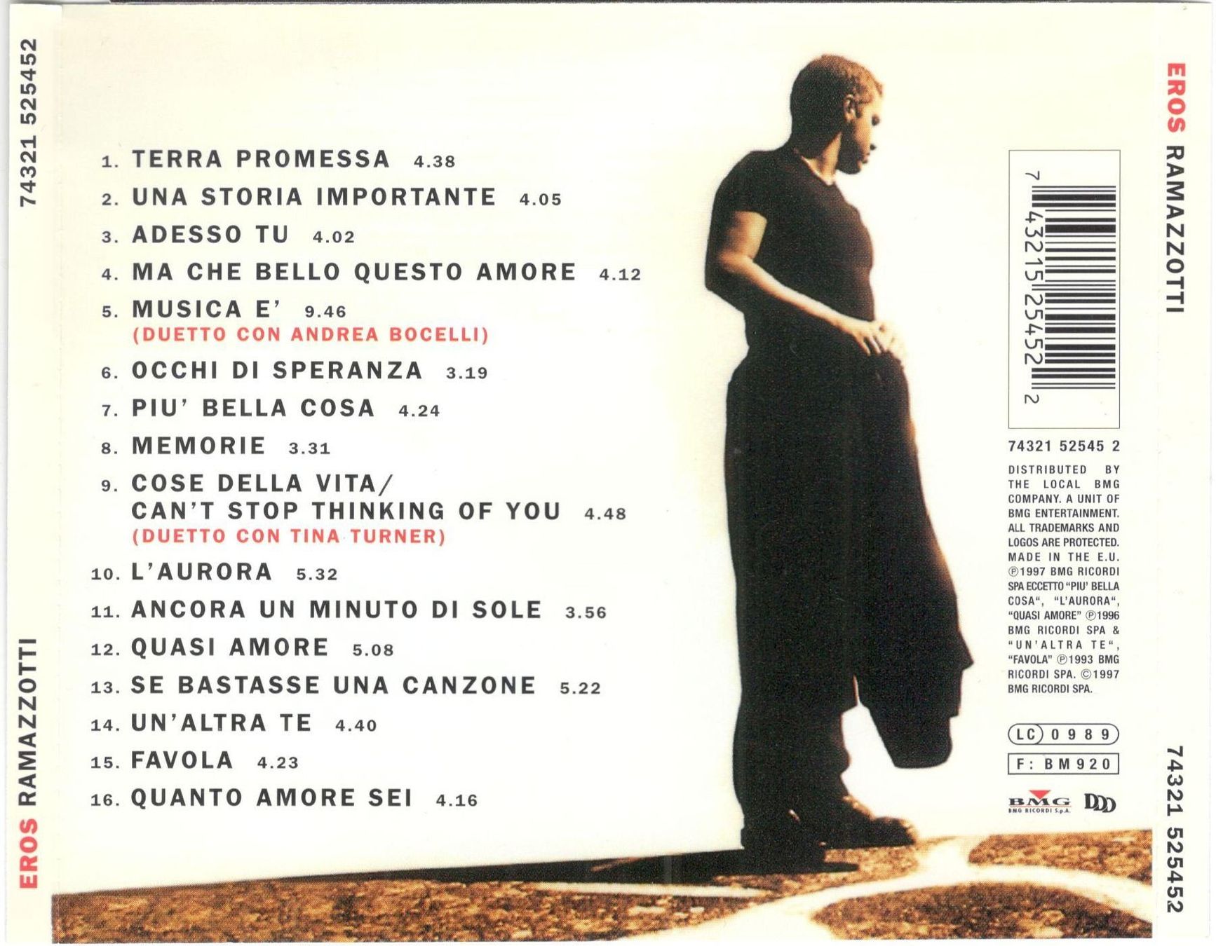 CDs: Eros Ramazzotti CD Eros – Gebraucht aus St. Margarethen TG von Smiley-Face 1