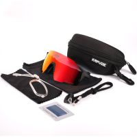 Fahrrad Sport Brille UV 400 "rot"