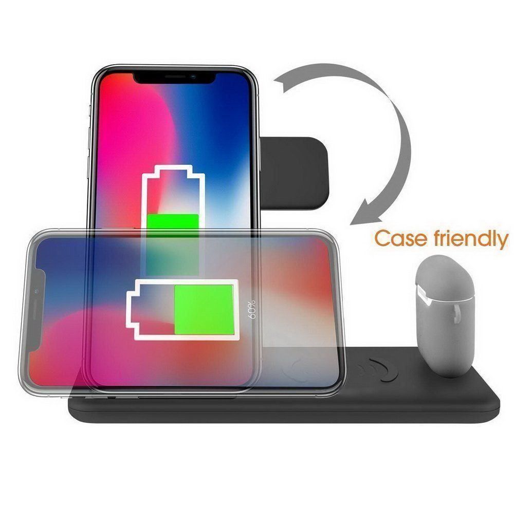 Ladegeräte: 4in1 Ladestation Wireless Charger – Neu (gemäss Beschreibung) aus Weinfelden von SEYBOY 4