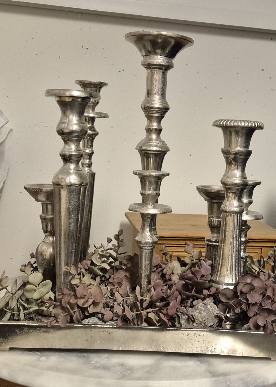 Kerzenständer: Kerzenhalter auf Tablett – Neu (gemäss Beschreibung) aus Mörigen von marilyn36