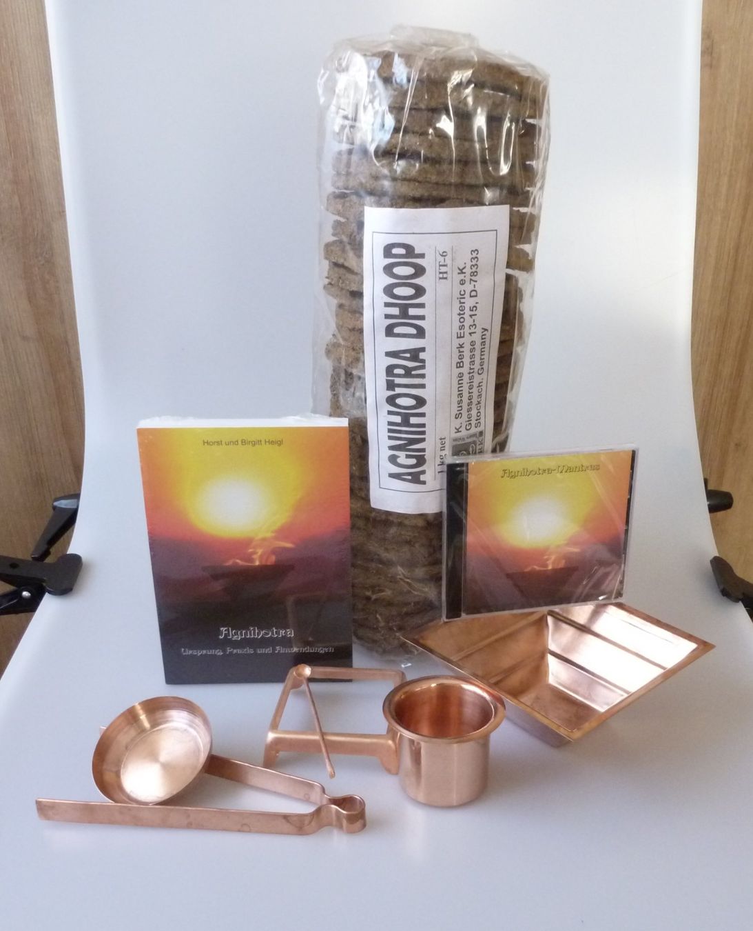 Sottobicchieri: Agnihotra Ritual-Set – Nuovo e nell'imballaggio originale da Mauren venduto da Yeelen 1
